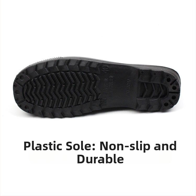 Back Force moterų PVC lietaus batai su neslidžia pada, trumpas kulkšnies aukštis, žemas kulnas 1–3 cm, visiems sezonams