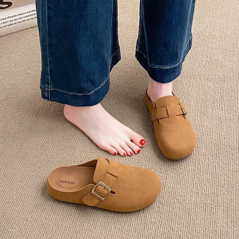 Ženske slip-on papuče s mekanom gumom, gornji materijal: super vlakno, unutarnji materijal: imitacija kože, debljina potplata 0–3 cm
