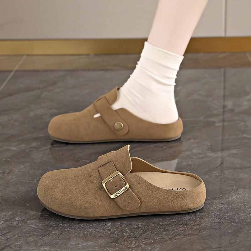 Ženske slip-on papuče s mekanom gumom, gornji materijal: super vlakno, unutarnji materijal: imitacija kože, debljina potplata 0–3 cm