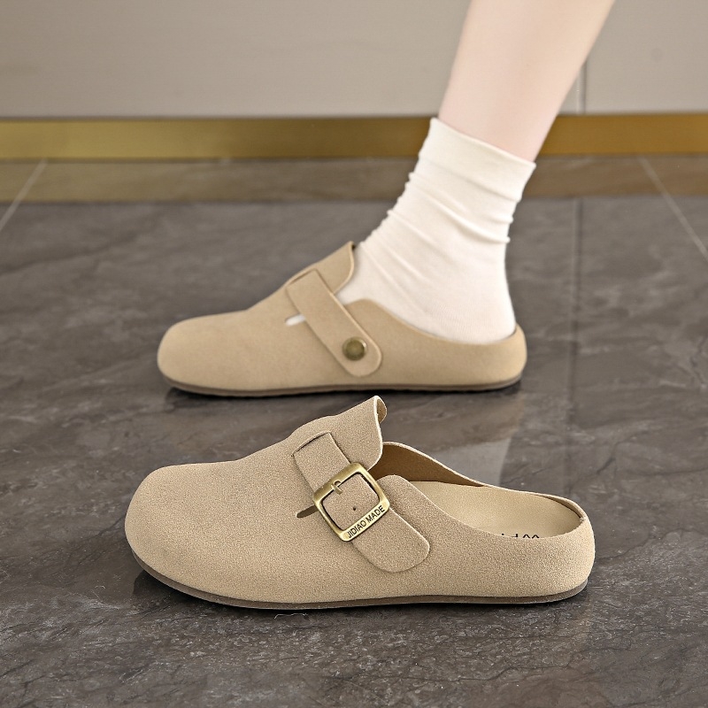 Ženske slip-on papuče s mekanom gumom, gornji materijal: super vlakno, unutarnji materijal: imitacija kože, debljina potplata 0–3 cm