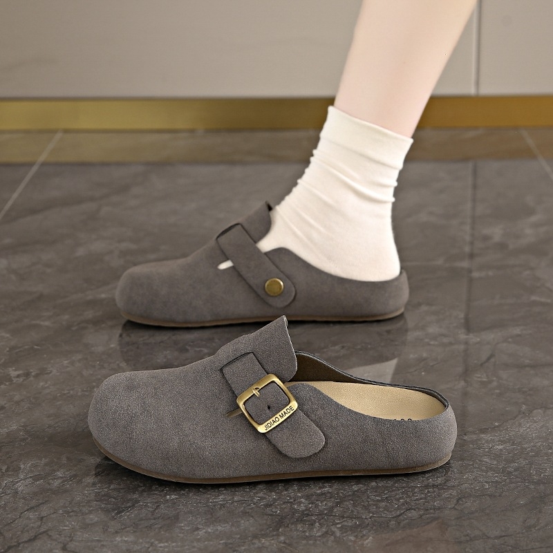 Ženske slip-on papuče s mekanom gumom, gornji materijal: super vlakno, unutarnji materijal: imitacija kože, debljina potplata 0–3 cm