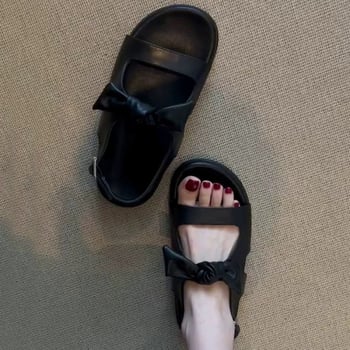 Πέδιλα με μία λουρίδα, Κορεάτικο στυλ, Υλικό επάνω: Σούπερ ίνες, Υλικό σόλας: Συνθετικό, Σχήμα δαχτύλου: Στρογγυλό