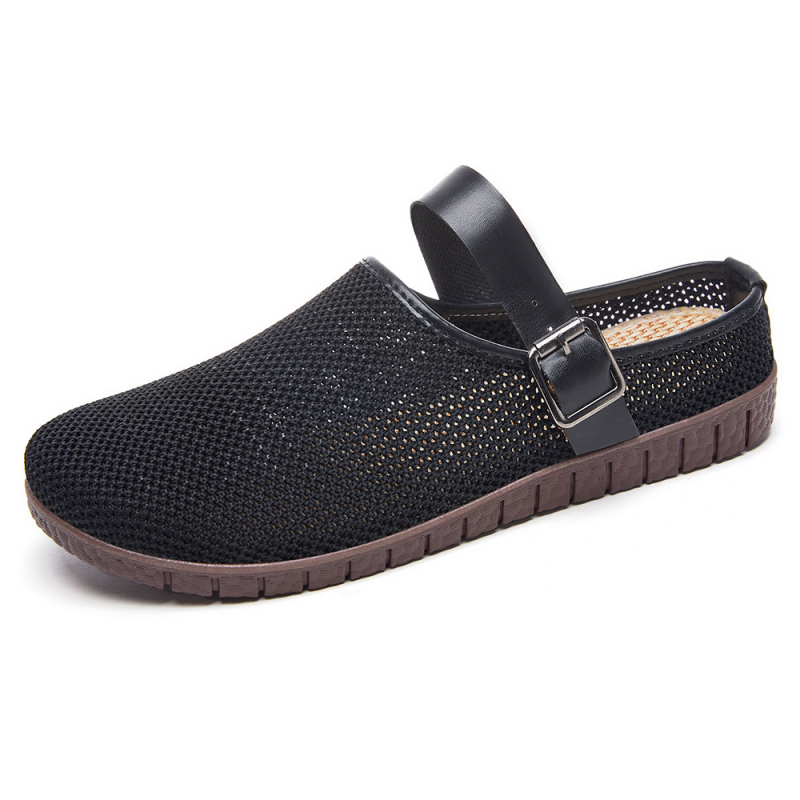Ženske mrežaste sandale, lagane i prozračne, gornji dio od mreže, PVC potplat, injekcijski oblikovan potplat, jedinstveni uzorak, Slip-On