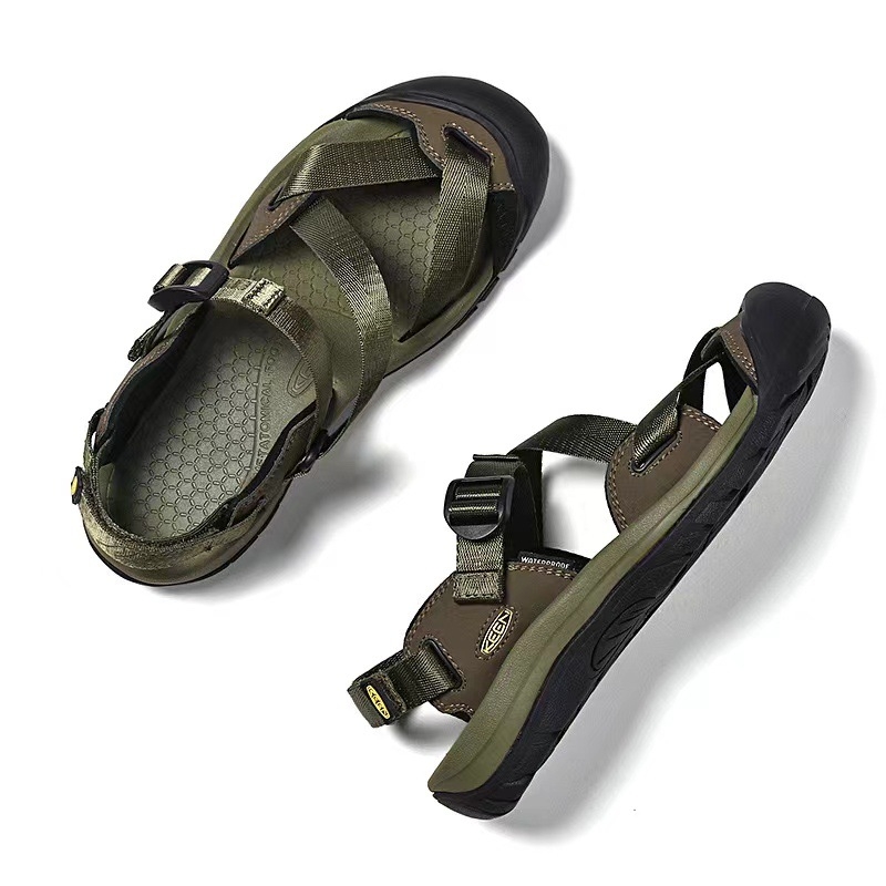 Ženske outdoor sandale sa satenskim gornjim dijelom, okrugli vrh prsta, ravna potplata, debljina potplata 0–3 cm