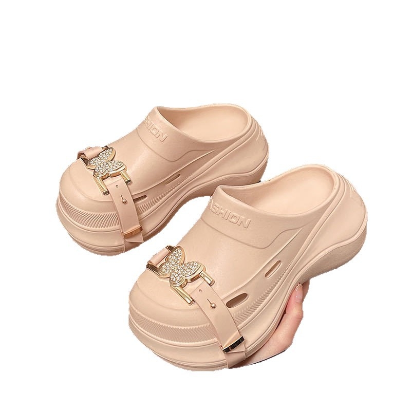 Ženske EVA platform sandale s ultradebelim potplatom (0-3 cm), ravna peta, protuklizne, casual za plažu