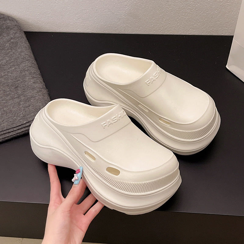 Ženske EVA platform sandale s ultradebelim potplatom (0-3 cm), ravna peta, protuklizne, casual za plažu