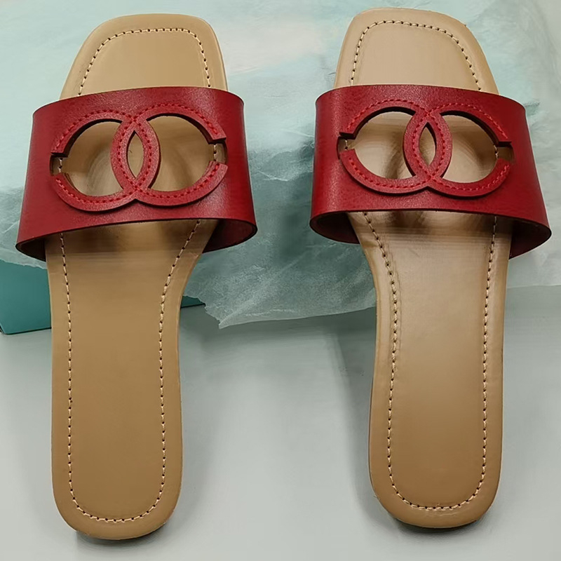 Γυναικείες PVC επίπεδες παντόφλες – ελαφριές, χαμηλό άνοιγμα, τετράγωνη μύτη, PU επένδυση, σόλα καουτσούκ