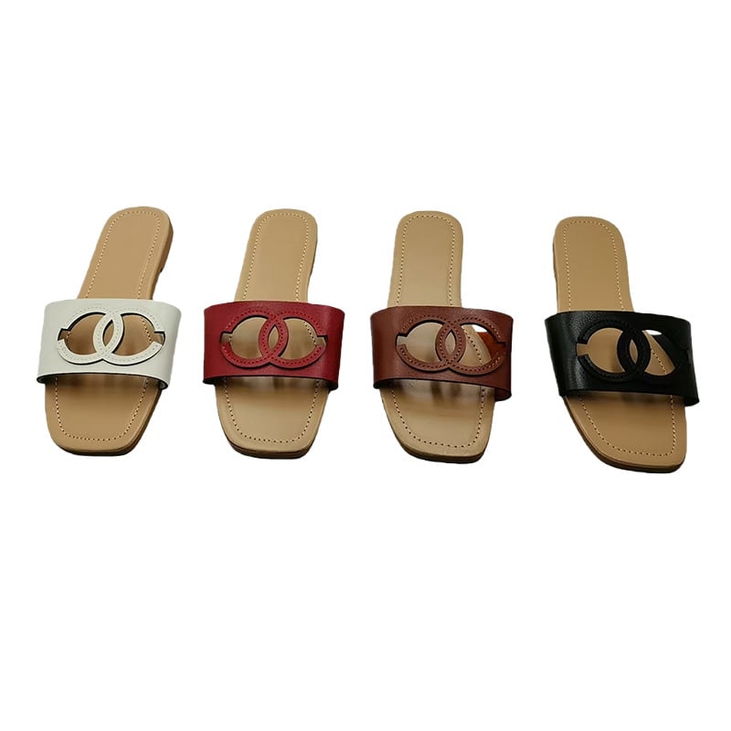 Γυναικείες PVC επίπεδες παντόφλες – ελαφριές, χαμηλό άνοιγμα, τετράγωνη μύτη, PU επένδυση, σόλα καουτσούκ