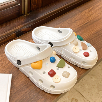 Crocs стил сандали, EVA горна част, EVA подметка, инжекционно формована подметка, без закопчаване