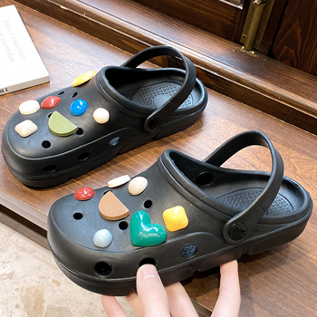 Crocs стил сандали, EVA горна част, EVA подметка, инжекционно формована подметка, без закопчаване