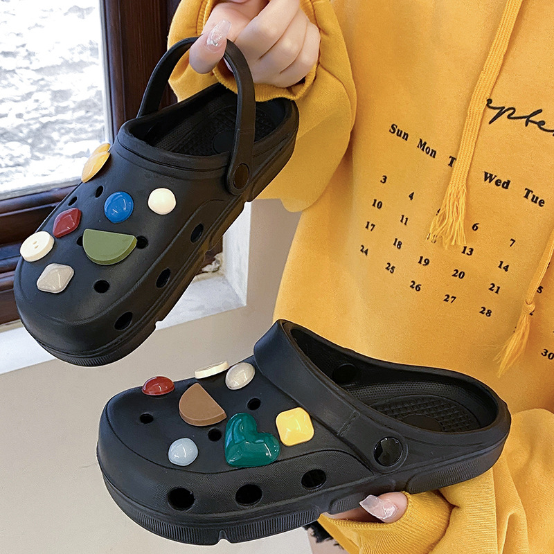 Crocs стил сандали, EVA горна част, EVA подметка, инжекционно формована подметка, без закопчаване