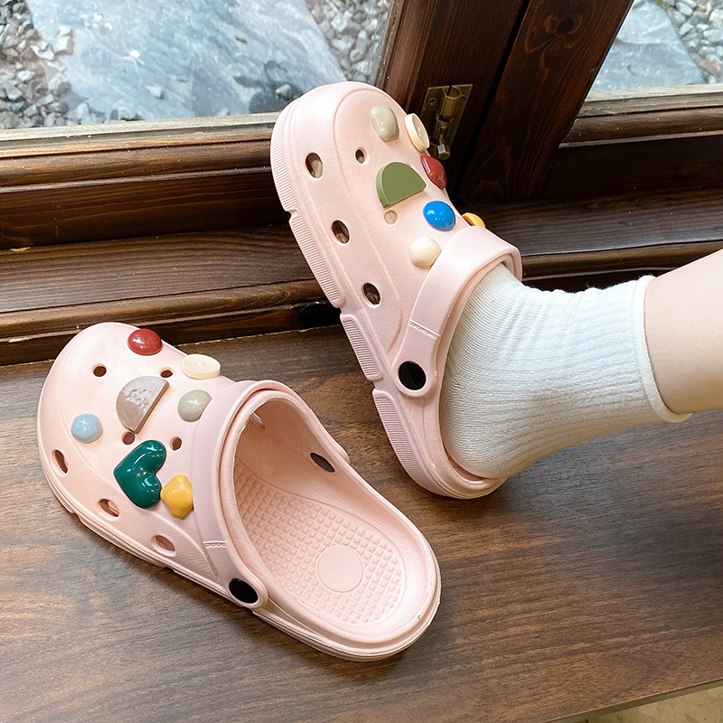 Crocs стил сандали, EVA горна част, EVA подметка, инжекционно формована подметка, без закопчаване