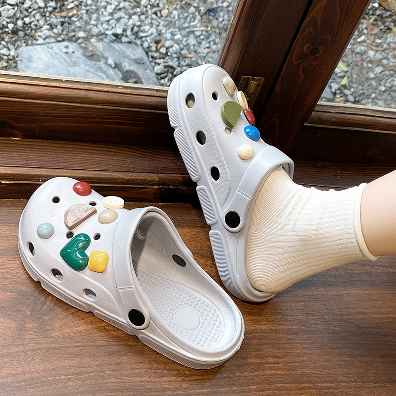 Crocs стил сандали, EVA горна част, EVA подметка, инжекционно формована подметка, без закопчаване