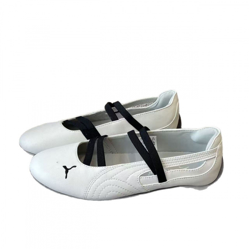 Ženske slip-on balerinke, platneni gornji dio, okrugli vrh, Goodyear potplat, ravna peta