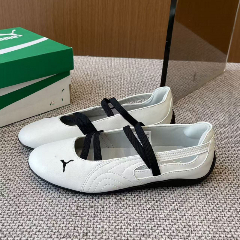 Ženske slip-on balerinke, platneni gornji dio, okrugli vrh, Goodyear potplat, ravna peta