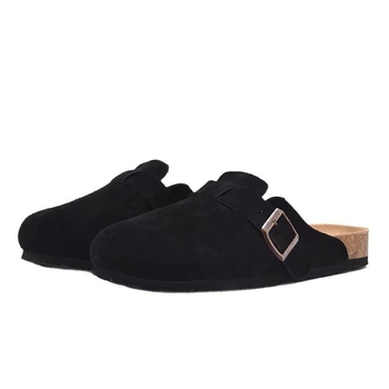 Kožne slip-on sandale, minimalistički dizajn, gornji dio od prave kože, kravlja koža, kožna podstava, EVA đon