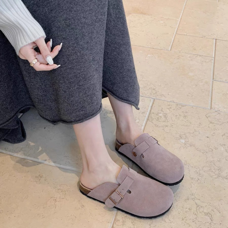 Kožne slip-on sandale, minimalistički dizajn, gornji dio od prave kože, kravlja koža, kožna podstava, EVA đon
