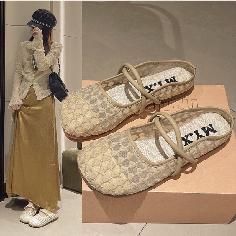 Pantofi Mary Jane pentru femei, cu degetul închis, partea superioară din microfibră, talpă din cauciuc; ușori, uscare rapidă, echilibru – Primăvara 2024