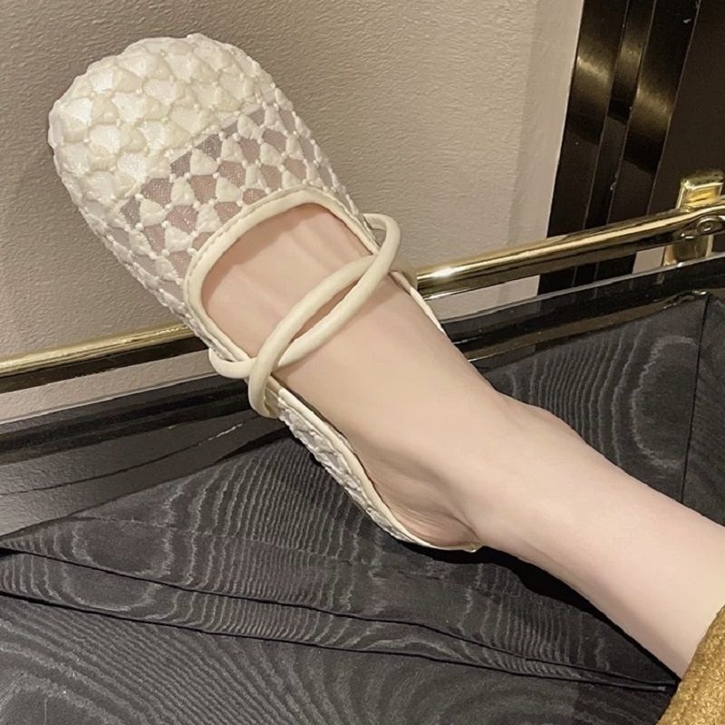 Pantofi Mary Jane pentru femei, cu degetul închis, partea superioară din microfibră, talpă din cauciuc; ușori, uscare rapidă, echilibru – Primăvara 2024