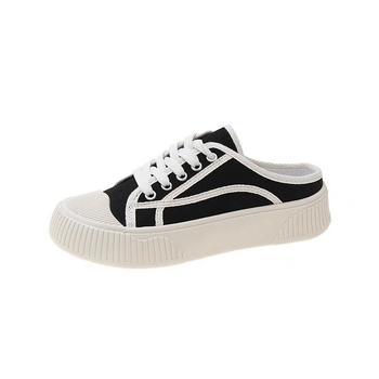 Pantofi dama din pânză cu talpă din cauciuc, căptușeală din țesătură, ușori și respirabili pentru purtare zilnică