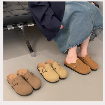 Platformske slip-on cipele za žene, gornji dio od nubuk kože, gumeni đon, ručno crtani uzorak, platforma visine 0–3 cm
