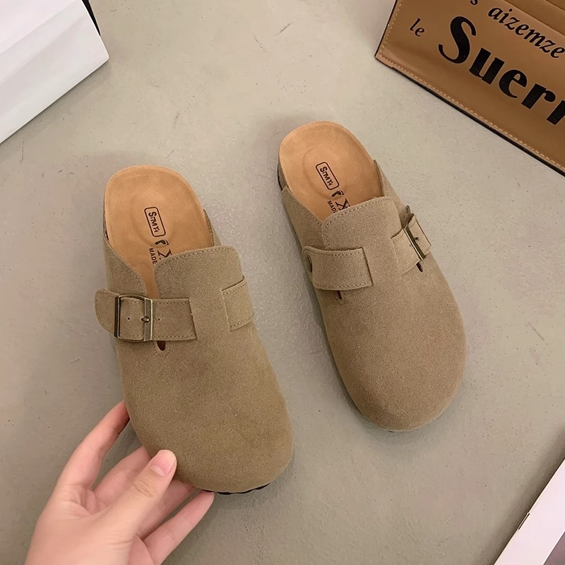 Platformske slip-on cipele za žene, gornji dio od nubuk kože, gumeni đon, ručno crtani uzorak, platforma visine 0–3 cm