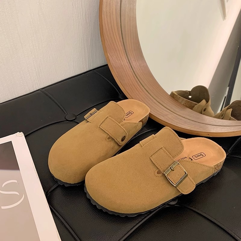 Platformske slip-on cipele za žene, gornji dio od nubuk kože, gumeni đon, ručno crtani uzorak, platforma visine 0–3 cm