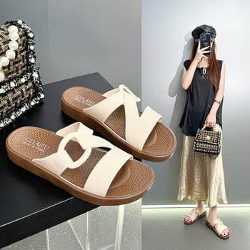 Női strandpapucs PVC felső rész és talp, injektált talp, lélegző és kényelmes – Nyár 2025