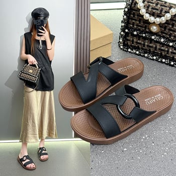 Női strandpapucs PVC felső rész és talp, injektált talp, lélegző és kényelmes – Nyár 2025