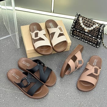 Női strandpapucs PVC felső rész és talp, injektált talp, lélegző és kényelmes – Nyár 2025