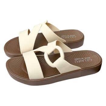 Női strandpapucs PVC felső rész és talp, injektált talp, lélegző és kényelmes – Nyár 2025