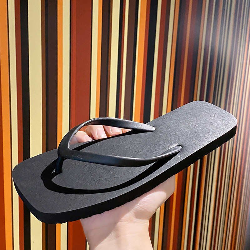 Ženske ljetne japanskog stila flip-flop sandale, jednobojne, protuklizne mekane potplate, za plažu