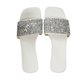 Ženske papuče za kućnu upotrebu s EVA gornjim dijelom, gumenom potplatom, unutarnjom imitacijom kože, slip-on, kvadratni vrh, prozračne, lagane, protuklizne