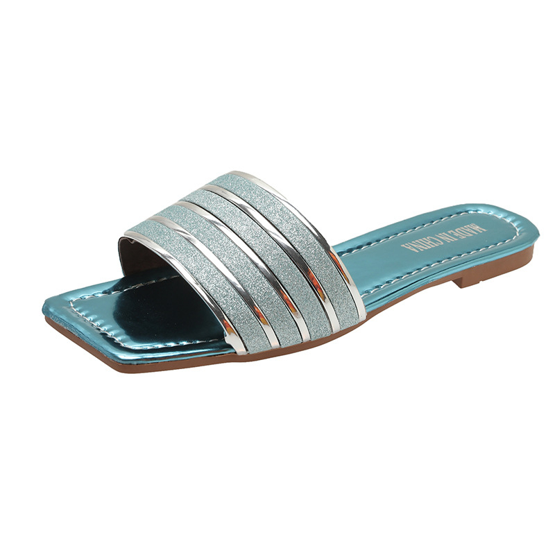 Ženske papuče za plažu, slip-on, plastični gornji dio, PU podstava, gumena potplata, ljeto 2024