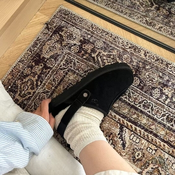 Ženske zimske slip-on čizme s kožnim gornjim dijelom i krznom, EVA potplat, svakodnevna upotreba, Zima 2024