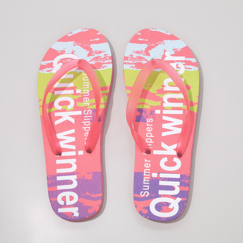 Graffiti plažne flip-flopice - Ljetne sandale, gornji dio PVC, potplat PE, debljina potplata 0–3 cm, ravna potplata