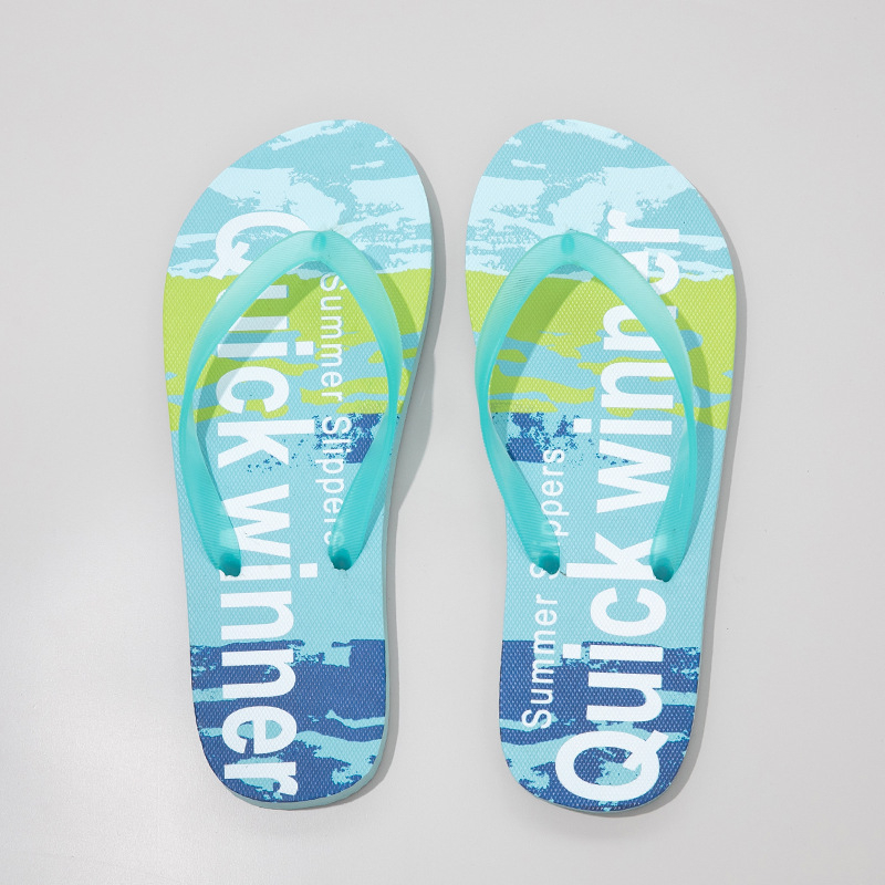 Graffiti plažne flip-flopice - Ljetne sandale, gornji dio PVC, potplat PE, debljina potplata 0–3 cm, ravna potplata