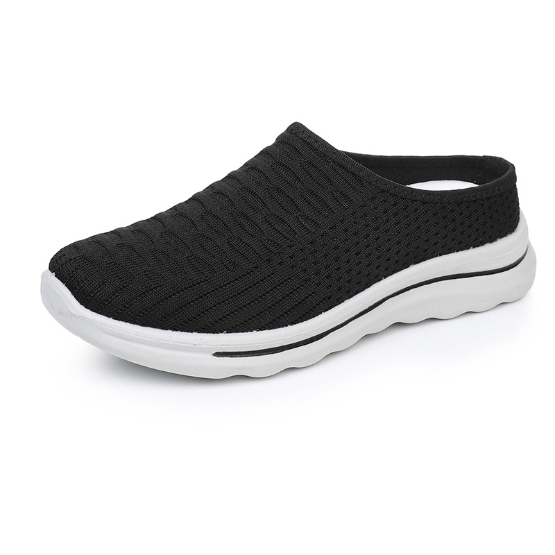 Ženske slip-on tenisice od mrežastog gornjeg dijela, bez pertli, s debelim potplatom, prozračan gornji dio od tkanine, PU potplat, mrežasta unutarnja podstava, debljina potplata 3–5 cm
