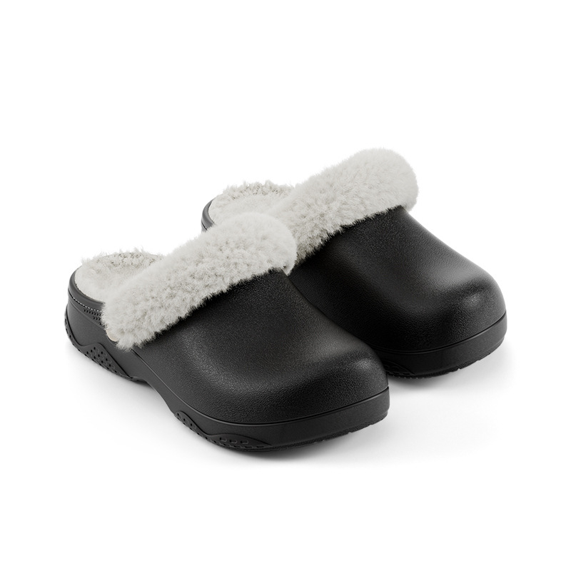 Ženske papuče s fleeceom, protuklizne, vodootporne EVA gornji dio i potplat, jednostavan slip-on