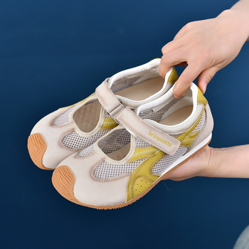 Γυναικείες Mary Jane με Velcro, αναπνεύσιμο επάνω μέρος από διχτυωτό ύφασμα, στρογγυλή μύτη, χαμηλό ύψος, καθημερινά αθλητικά παπούτσια