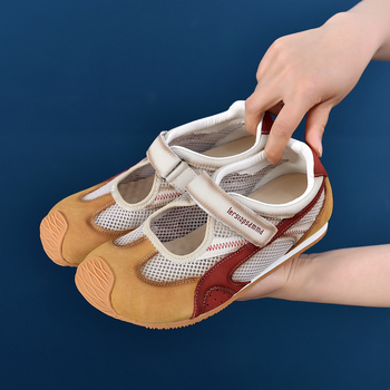 Γυναικείες Mary Jane με Velcro, αναπνεύσιμο επάνω μέρος από διχτυωτό ύφασμα, στρογγυλή μύτη, χαμηλό ύψος, καθημερινά αθλητικά παπούτσια