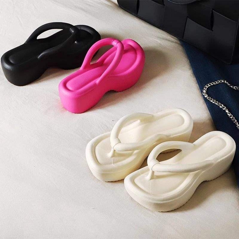 Γυναικείες παντόφλες σε κορεατικό στυλ, EVA επάνω και σόλα, ύψος 0–3 εκ., αντιολισθητικές και απορρόφηση κραδασμών