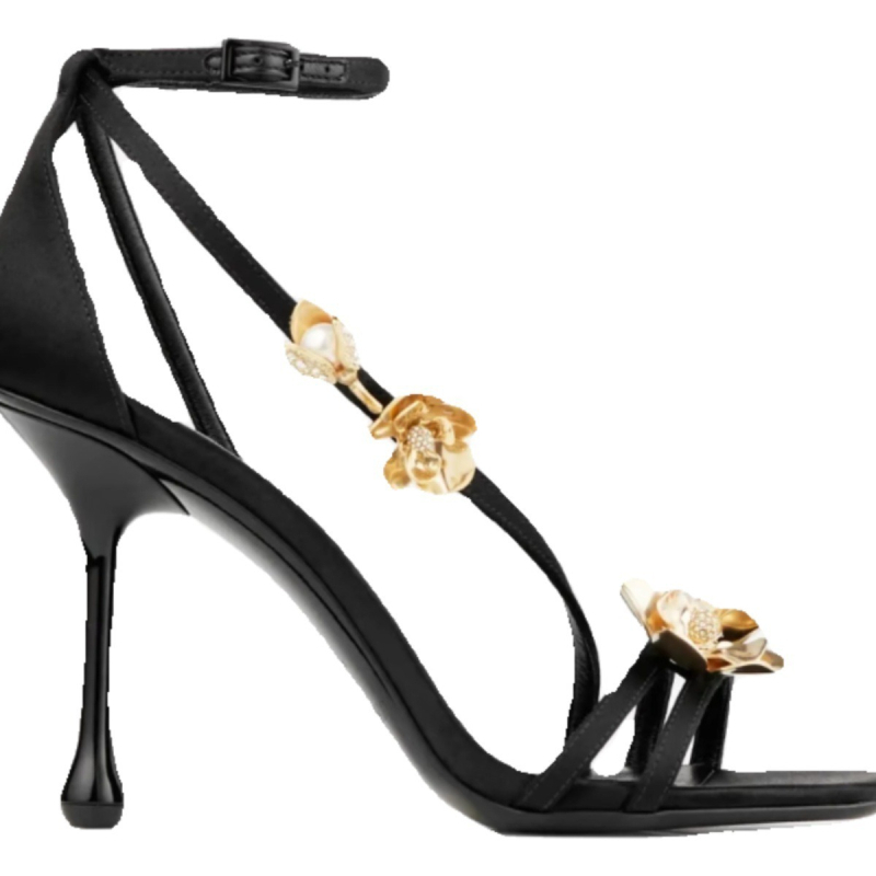 Női PU pántos szandál négyszögletes orral, gumi talppal, PU belső bélés, egy soros csat, nyár 2024