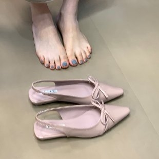 Ženske sandale s okruglim prstom, PU gornji dio, gumena potplata, gradski stil, elastična traka
