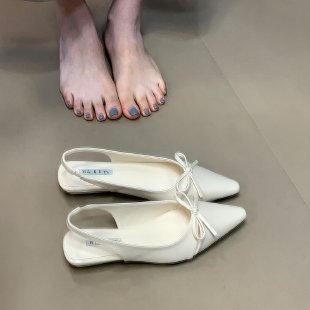 Ženske sandale s okruglim prstom, PU gornji dio, gumena potplata, gradski stil, elastična traka
