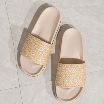 Slip-on papuče z umelej kože, vrchná časť a vložka z umelej kože, gumová podrážka, pre dospelých, voľnočasový štýl, leto 2025