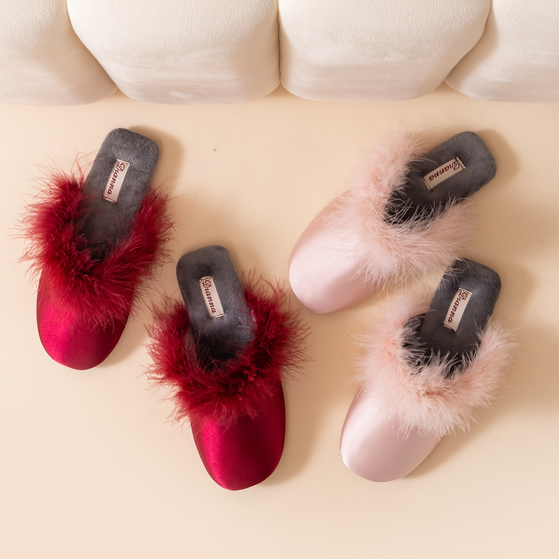 Papuče za kuću unisex s gornjim dijelom od tkanine, plosnati TPR potplat, protuklizne i tople unutarnje obuće, debljina potplata ispod 1.5 cm, za zimu, proljeće i jesen