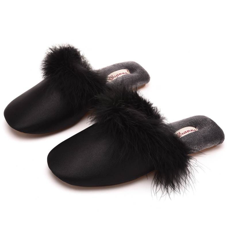 Papuče za kuću unisex s gornjim dijelom od tkanine, plosnati TPR potplat, protuklizne i tople unutarnje obuće, debljina potplata ispod 1.5 cm, za zimu, proljeće i jesen