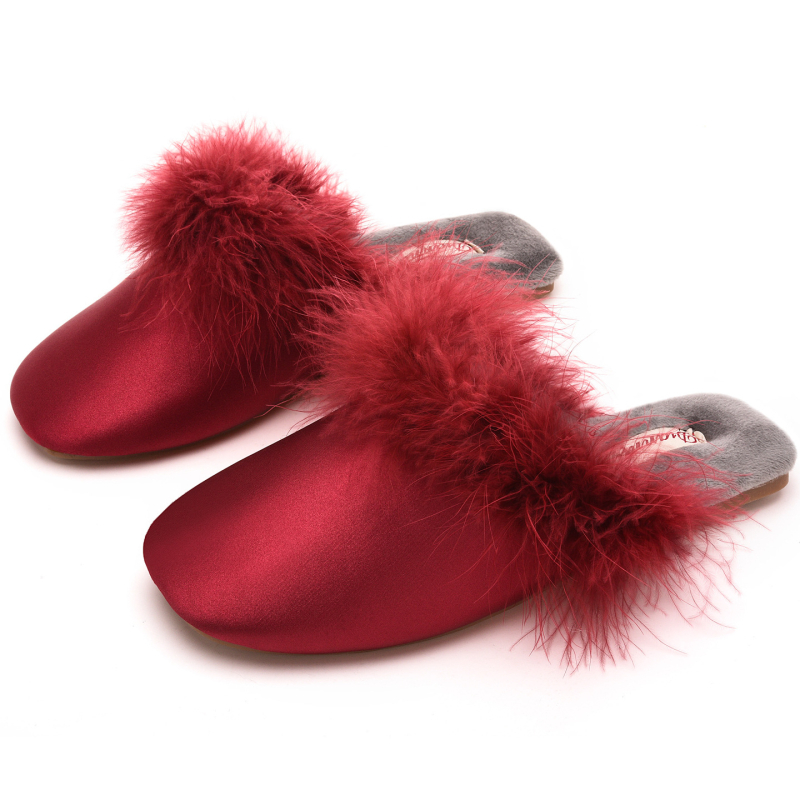 Papuče za kuću unisex s gornjim dijelom od tkanine, plosnati TPR potplat, protuklizne i tople unutarnje obuće, debljina potplata ispod 1.5 cm, za zimu, proljeće i jesen