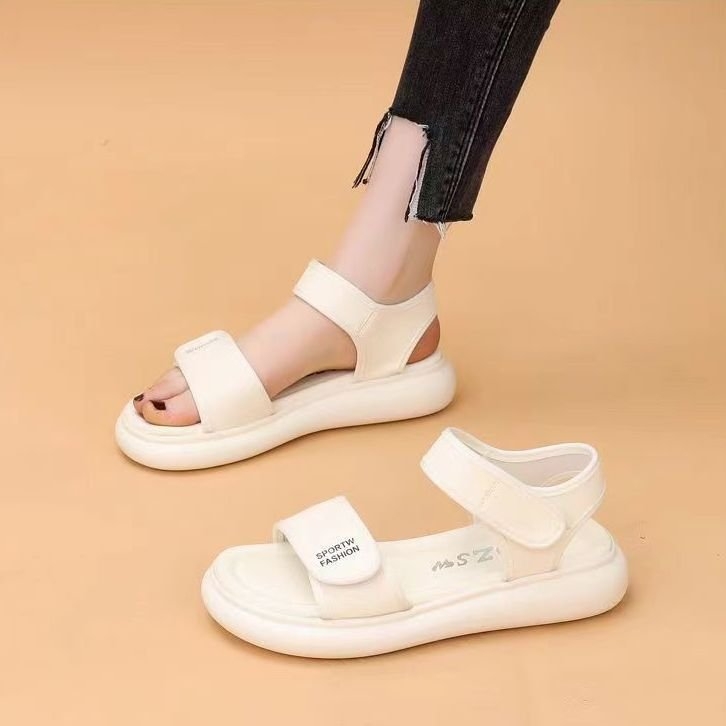 Remske sandale, rimski stil, PU gornji dio, Velcro zatvarač, gumeni potplat